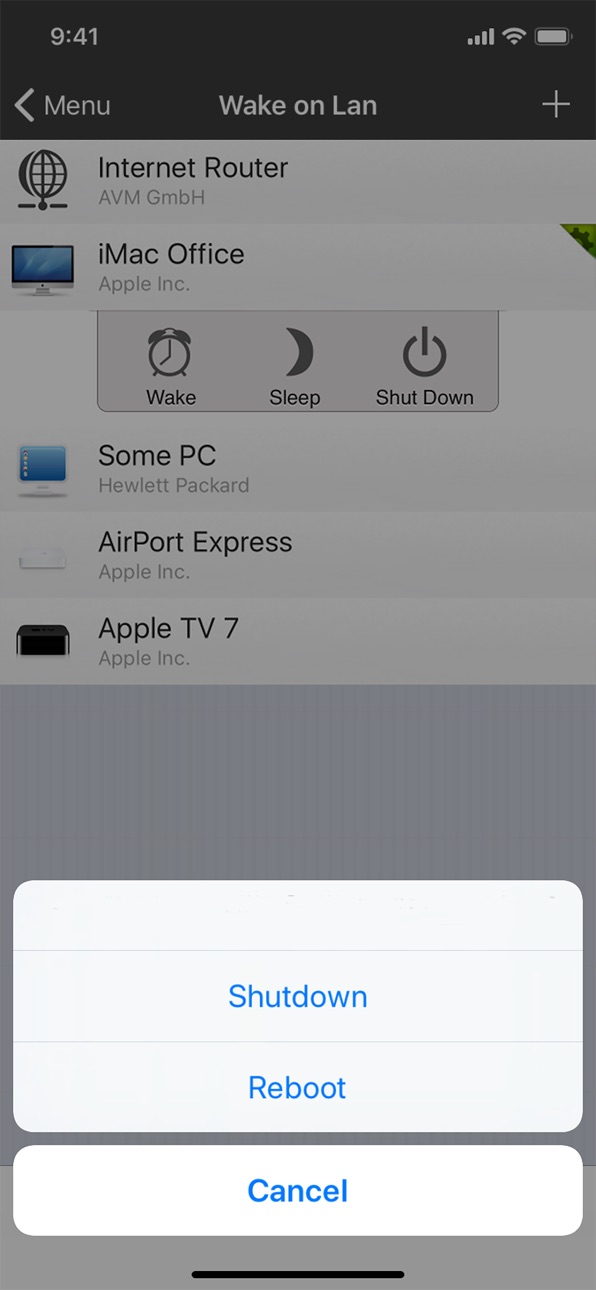 iPhone screenshot