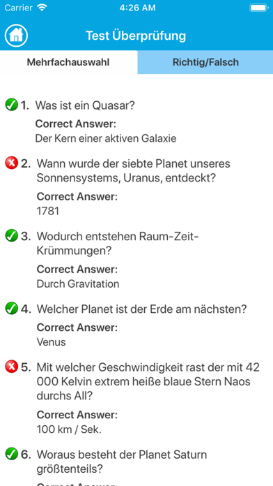 Screenshot #3 pour Die Astronomie Quiz