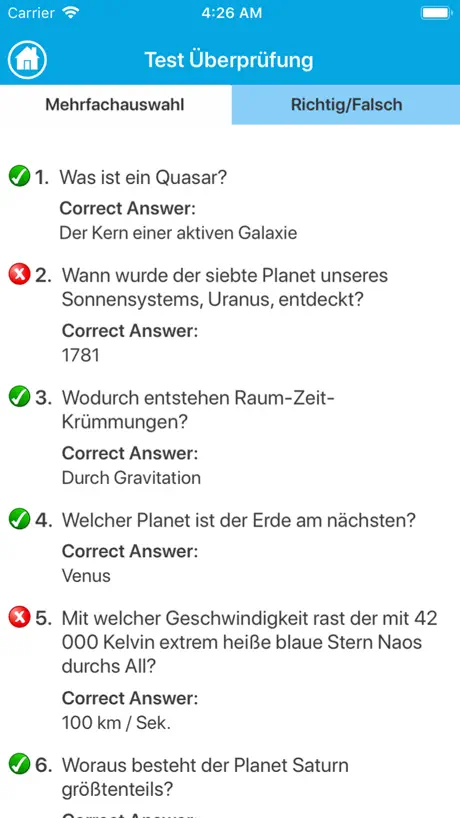Die Astronomie Quiz
