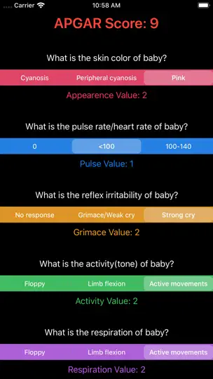 Simple APGAR iPhone Screenshot 2