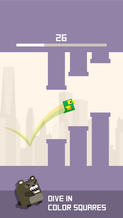 Screenshot #2 pour Square Bird Watch - Block Jump