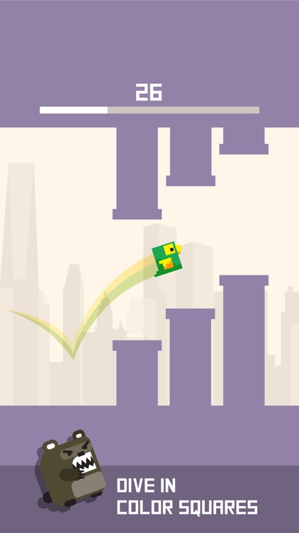 Square Bird Watch - Block Jump