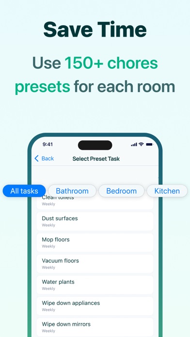 House Chores Cleaning Schedule Screenshot