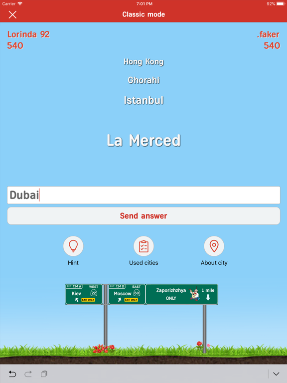 Screenshot #6 pour City Names Lite