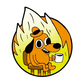 This Is Fine: Stickers Customer Service