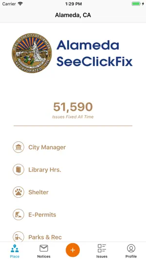 Alameda SeeClickFix screenshot 1