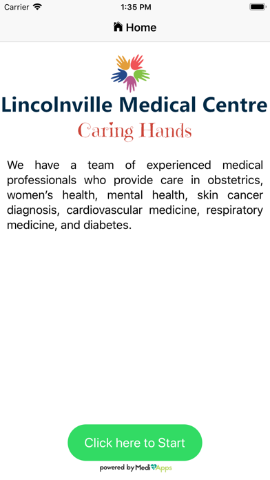 Lincolnville Medical Centre Screenshot