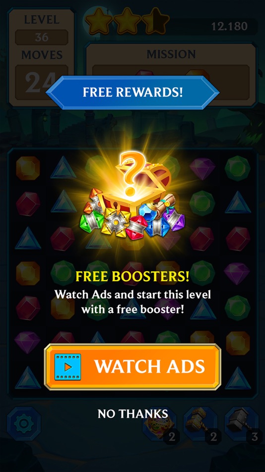 #3. Magic Quest: Match 3 Jewel (iOS) By: Kien Nguyen