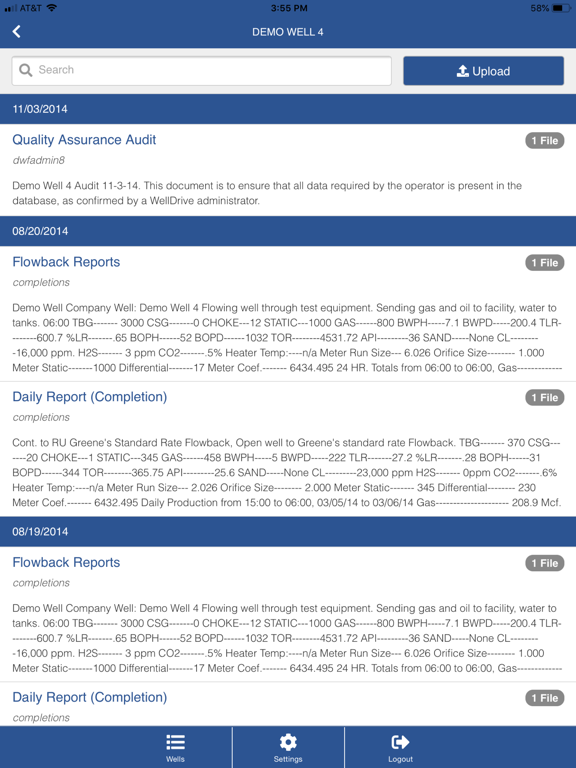 WellDrive iPad screenshot 3 - Business app