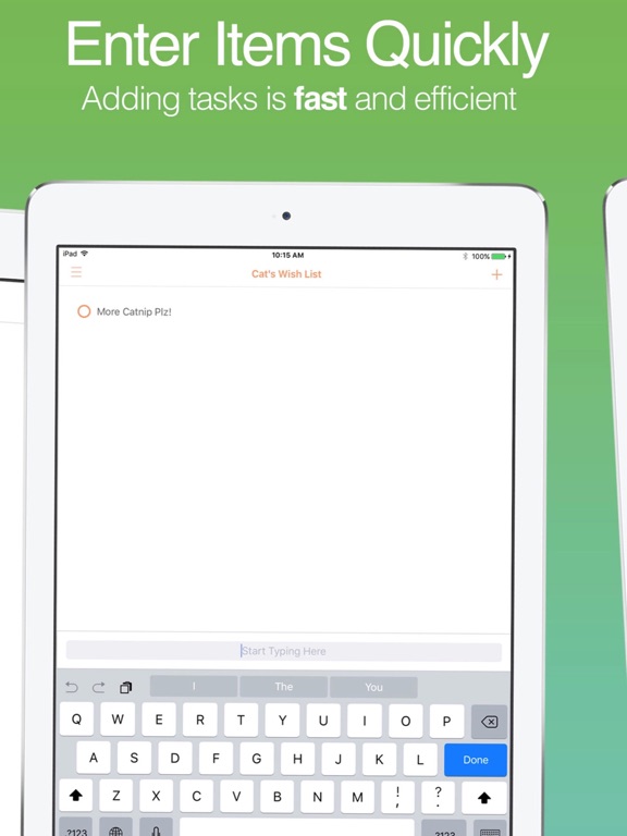 Listify - Task Planner iPad screenshot