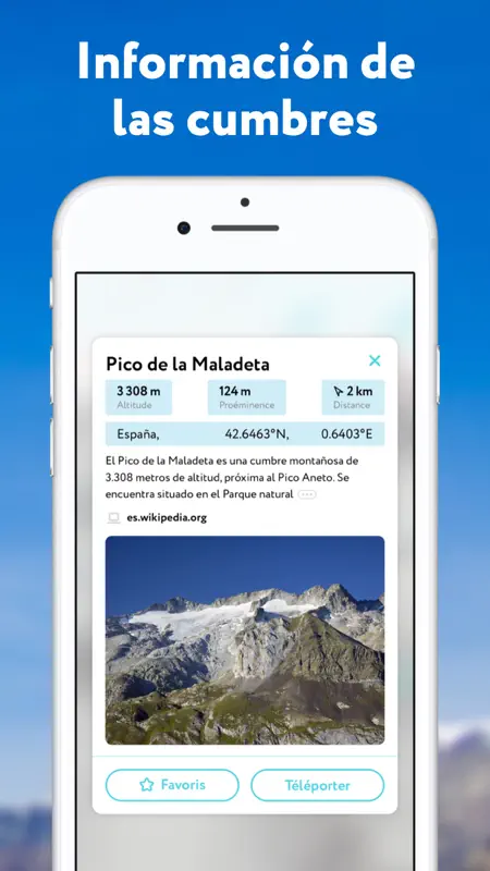 Esquí y senderismo – PeakVisor screenshot 5 of 9