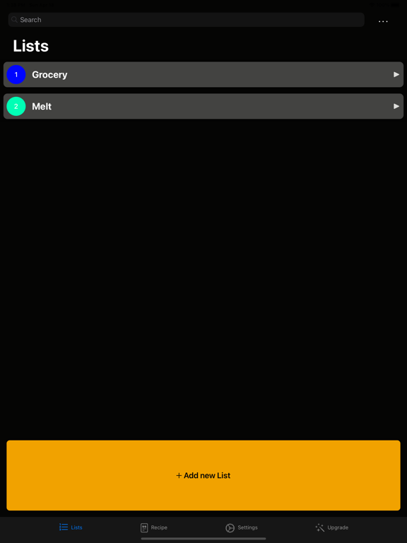 Screenshot #5 pour liste de course .