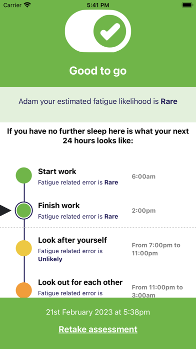 Fatiguefit4Duty Screenshot