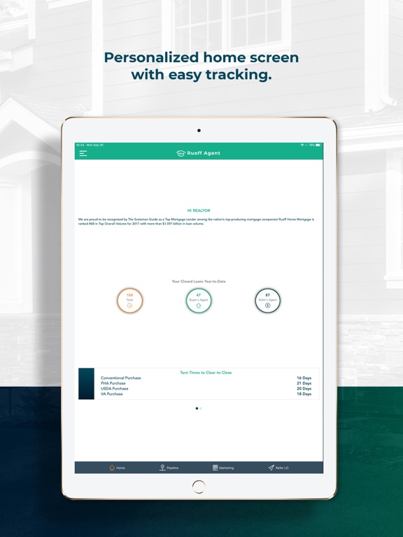 Ruoff Agent iPad screenshot 2 - Finance app