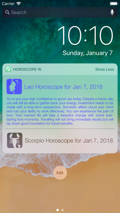 Horoscope Widget screenshot 2