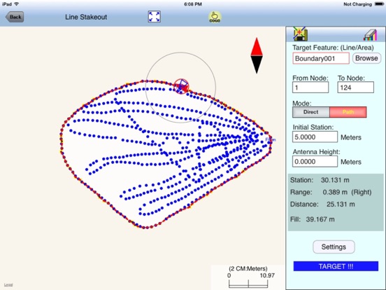 Contour - Volume - Stakeout iPad screenshot 4 - Navigation app