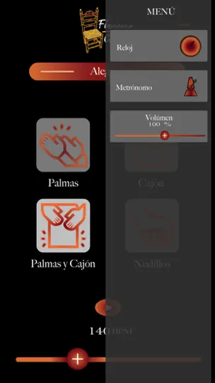 Captura de pantalla de Flamenco Compás en iPhone 5