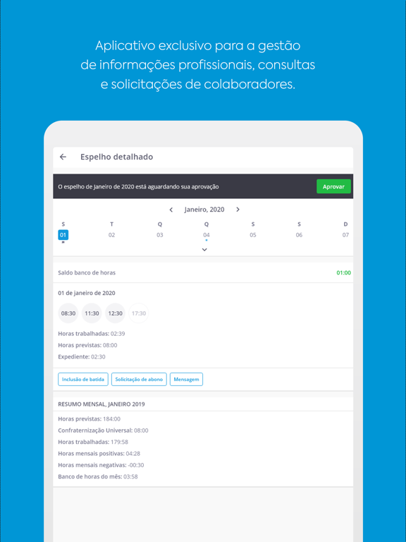 My Ahgora iPad screenshot 2 - Productivity app