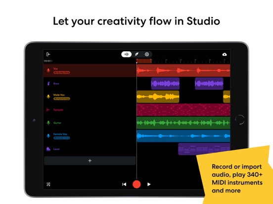 BandLab – Music Making Studio iPad app afbeelding 3