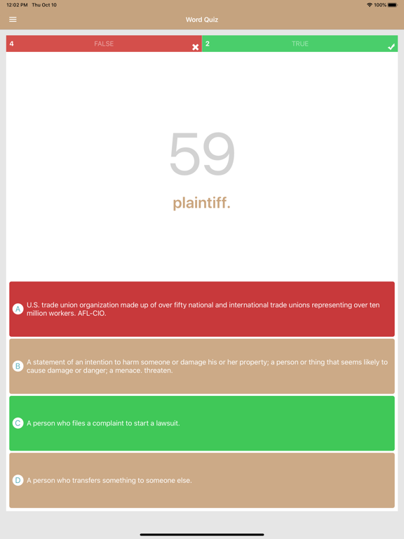 Law Dictionary : Offline iPad screenshot 4 - Education app
