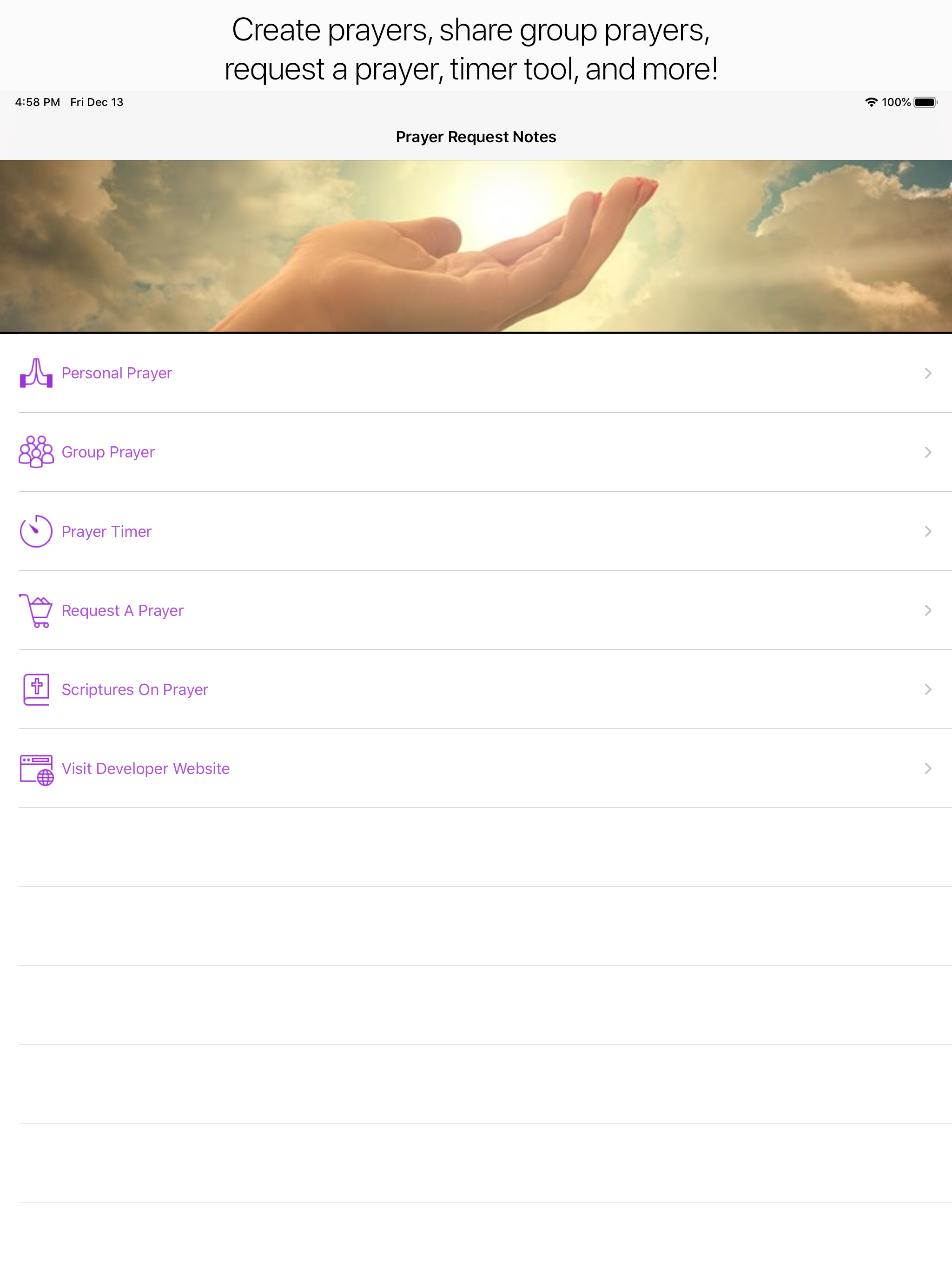 Prayer Request Notes screenshot 7