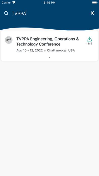 TVPPA Conferences Screenshot