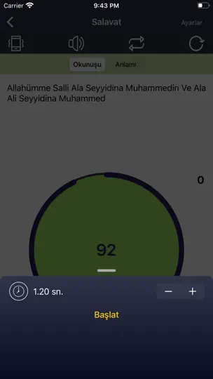 Zikirmatik - Tesbih Et iPhone Ekran Görüntüsü 2