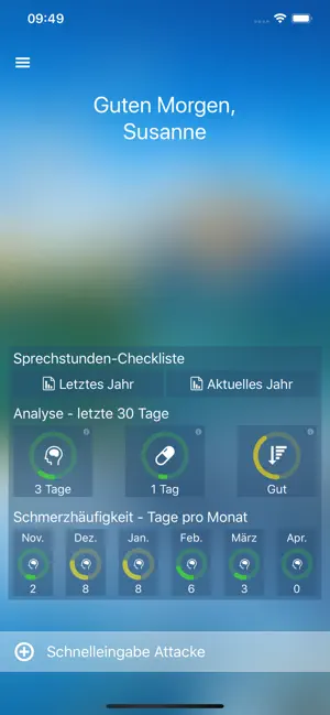 Migräne App screenshot 1