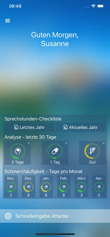 Migräne App screenshot 1 of 8