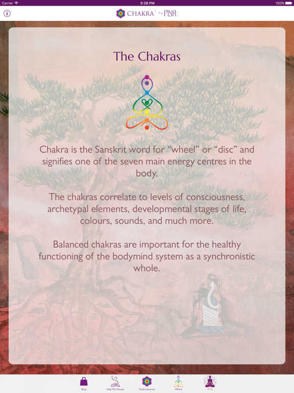 Chakra by Piya iPad screenshot