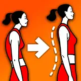 背中 筋 トレ 正しい 姿勢 - 腰痛ストレッチ - アプリアイコン