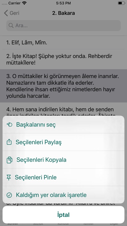 Kuran Fihristi screenshot-3