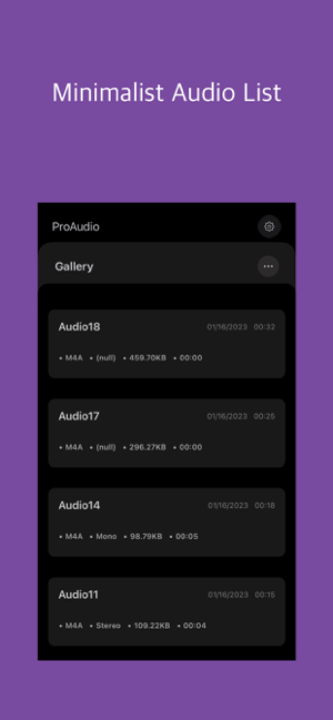 ‎ProAudio - Voice Recorder&Memo Screenshot