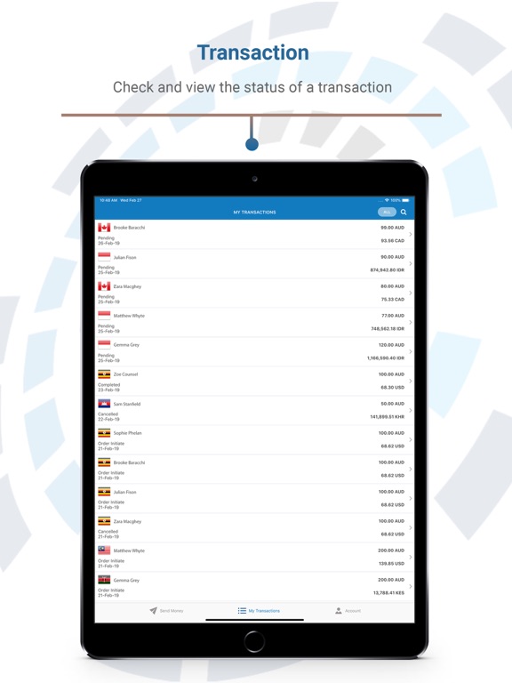 MasterRemit iPad screenshot 4 - Finance app