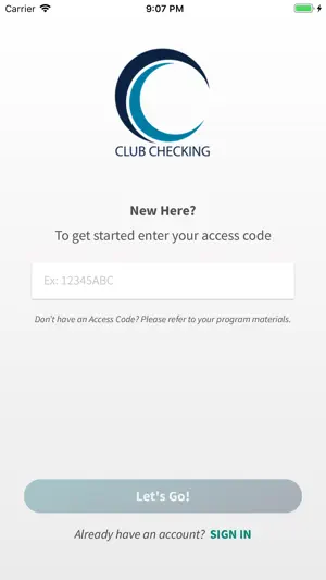 Club Checking screenshot 1