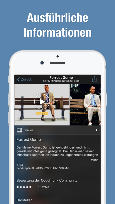 Fernsehen App Live TV iPhone screenshot 3