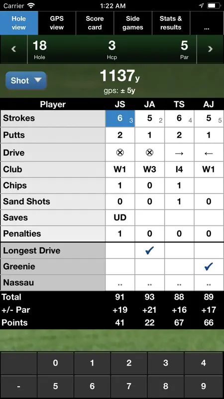 mScorecard - Golf Scorecard screenshot 3 of 4