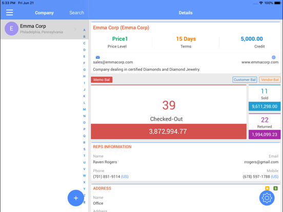 MDMobile iPad screenshot 5 - Business app