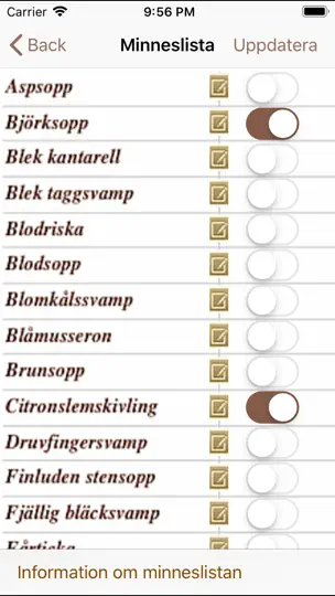 Svamparna iPhone-skjermbilde 5