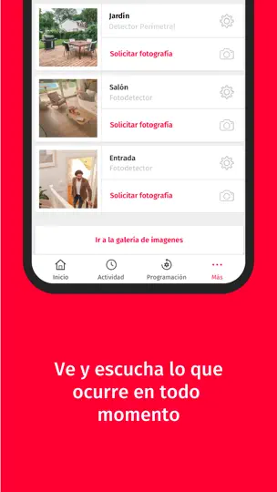 Captura de pantalla de My Verisure en iPhone 3