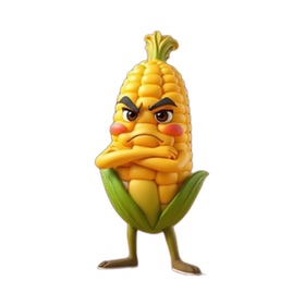 Grumpy Corn Stickers