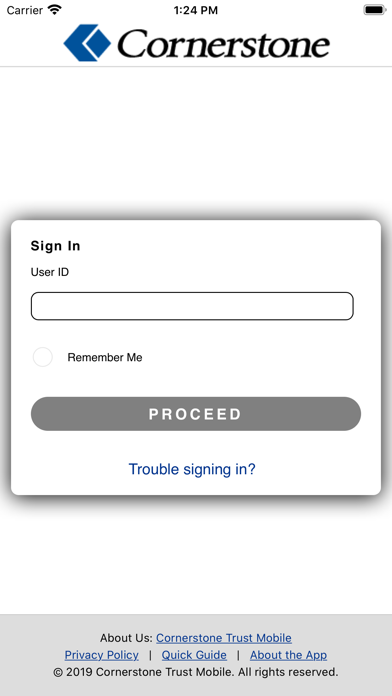 Cornerstone Trust Mobile Screenshot