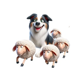 Sheep Herding Stickers