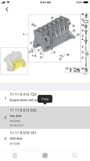 Screenshot von Autoteile Für BMW Diagramme auf dem iPhone 1