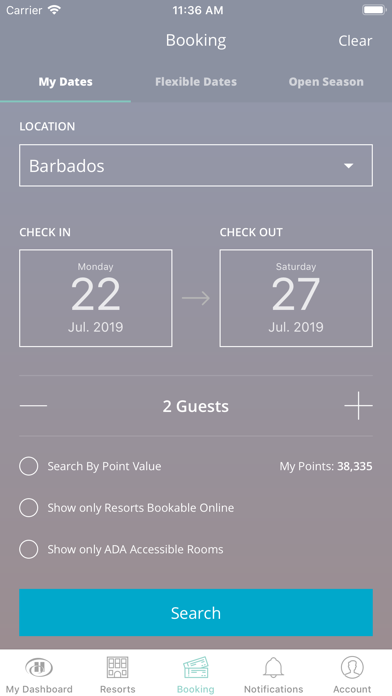 Hilton Grand Vacations iPhone screenshot 4 - Travel app