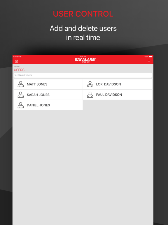 Bay Alarm Link iPad screenshot 5 - Lifestyle app