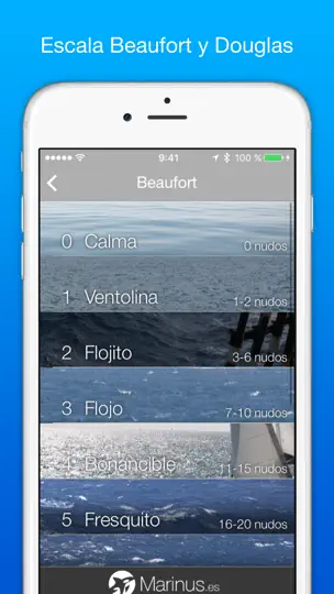 Captura de pantalla de Marinus en iPhone 5