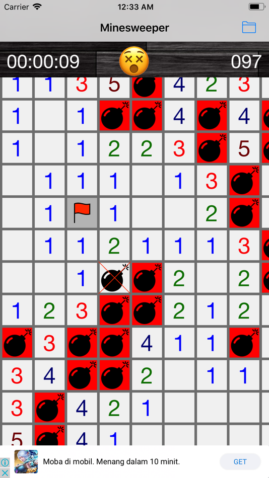 #3. Minesweeper - Classic Windows (iOS) By: SikYi Chan