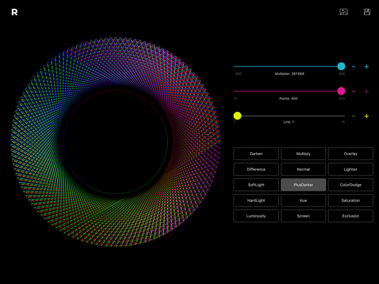 Rosaces iPad screenshot 1 - Graphics & Design app
