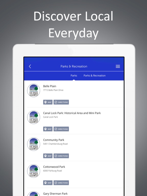 City of Huber Heights iPad screenshot 4 - Reference app